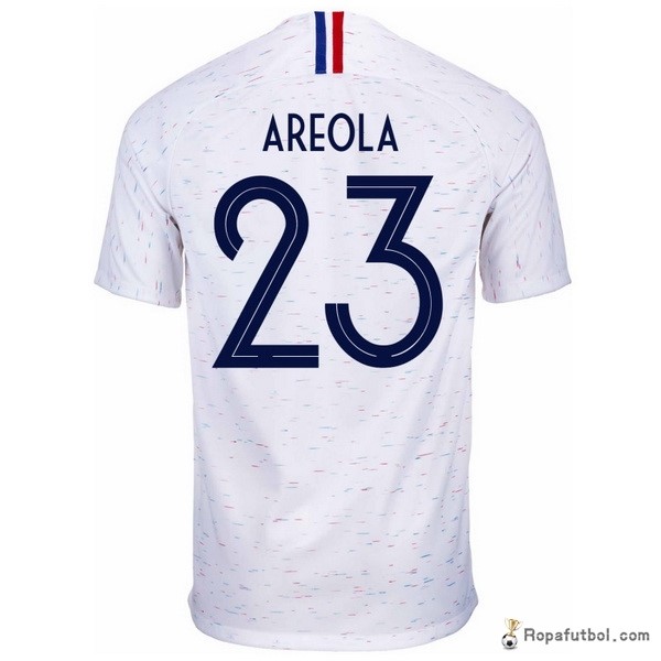 Camiseta Francia Replica Segunda Ropa Areola 2018 Blanco